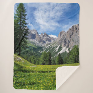Mountain, Alps, schilderachtig foto in Italië Sherpa Deken