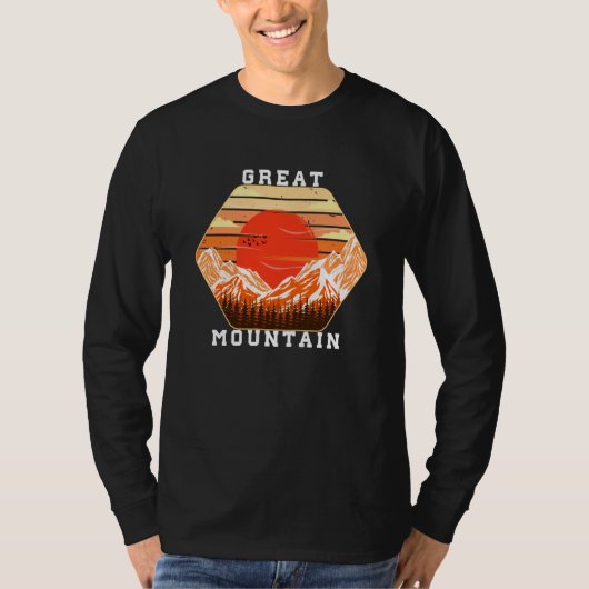 Mountain and Forest Scene 50 T-shirt (Voorkant)