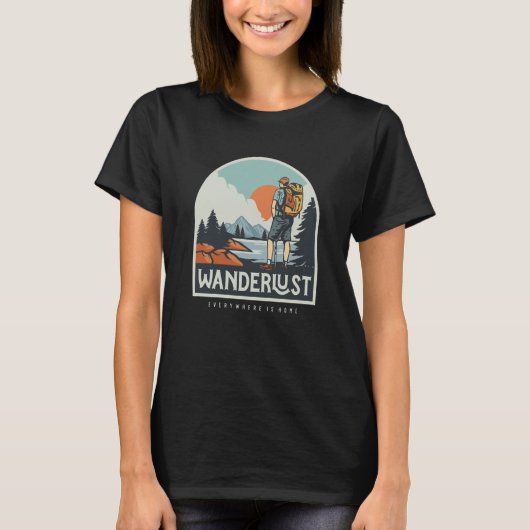 Mountain and Forest Scene  58 T-shirt (Voorkant)