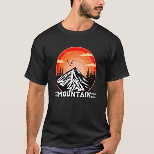 Mountain and Forest Scene 74 T-shirt (Voorkant)