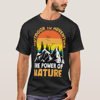 Mountain and Forest Scene Silhouette 20 T-shirt