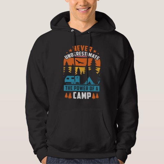 Mountain and Forest Scene Silhouette 21 Hoodie (Voorkant)