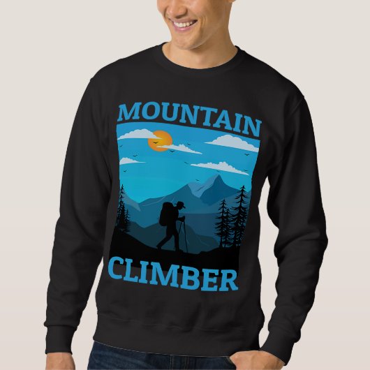 Mountain and Forest Scene Silhouette 27 Trui (Voorkant)