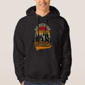 Mountain and Forest Scene Silhouette 3 Hoodie (Voorkant)
