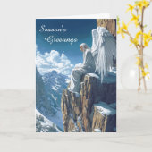 Mountain Angel Christmas Kaart (Gele Bloem)