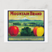 Mountain Apple Crate LabelHood River, OF Briefkaart (Voorkant)