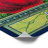 Mountain Apple Crate LabelHood River, OF Poster (Hoek)