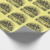 Mountain Art & Adventure: De Oproep van de Natuur Cadeaupapier (Hoek)