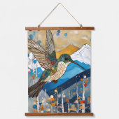 Mountain Art Nouveau Hangend Wandkleed (Voorkant)