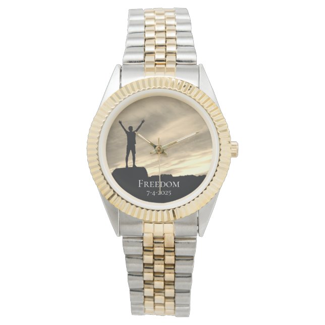 *~* Mountain Award Afstuderen Pensioenvrijheid Horloge (Voorkant)