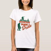 "Mountain Babe Bigfoot Hiking T-shirt - Funny Sasq (Voorkant)