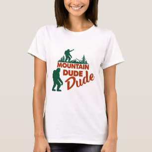 "Mountain Babe Bigfoot Hiking T-shirt - Funny Sasq