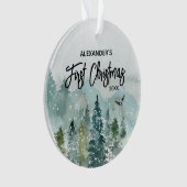 Mountain Baby's voornaam Ornament (voorkant)