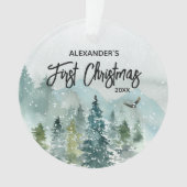 Mountain Baby's voornaam Ornament (voorkant)