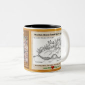 Mountain Beaver, een bedreigde knaagdiersoort, zij Tweekleurige Koffiemok (Voorkant rechts)