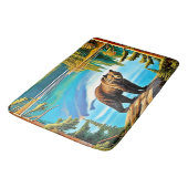 Mountain Beer: Lake Reflection Art Badmat (Gekanteld)