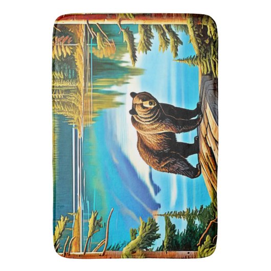 Mountain Beer: Lake Reflection Art Badmat (Voorkant Verticaal)