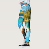 Mountain Beer: Lake Reflection Art Leggings (Links)