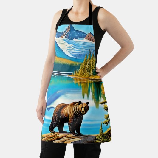 Mountain Beer: Lake Reflection Art Schort (Insitu)