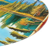 Mountain Beer: Lake Reflection Art Snijplank (Hoek)