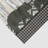 Mountain Beer Wolf Birch Tree Gecontroleerd Decoup Tissuepapier (Detail)