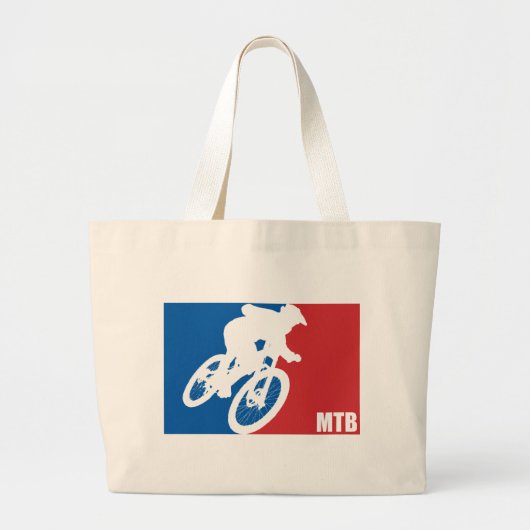 Mountain Bike All-Star Grote Tote Bag (Voorkant)