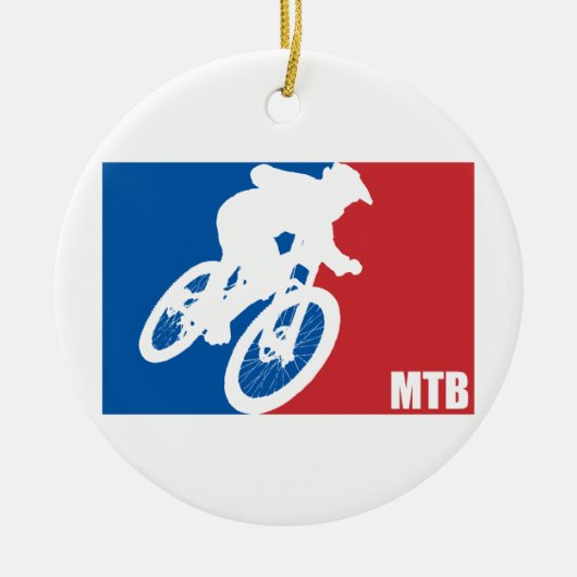 Mountain Bike All-Star Keramisch Ornament (Voorkant)