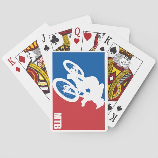 Mountain Bike All-Star Pokerkaarten (Achterkant)
