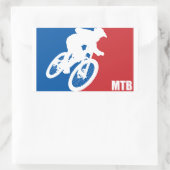 Mountain Bike All-Star Rechthoekige Sticker (Tas)
