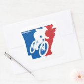 Mountain Bike Arkansas Vierkante Sticker (Envelop)