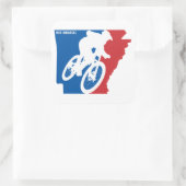 Mountain Bike Arkansas Vierkante Sticker (Tas)
