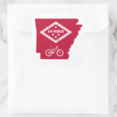 Mountain Bike Arkansas Vierkante Sticker (Tas)