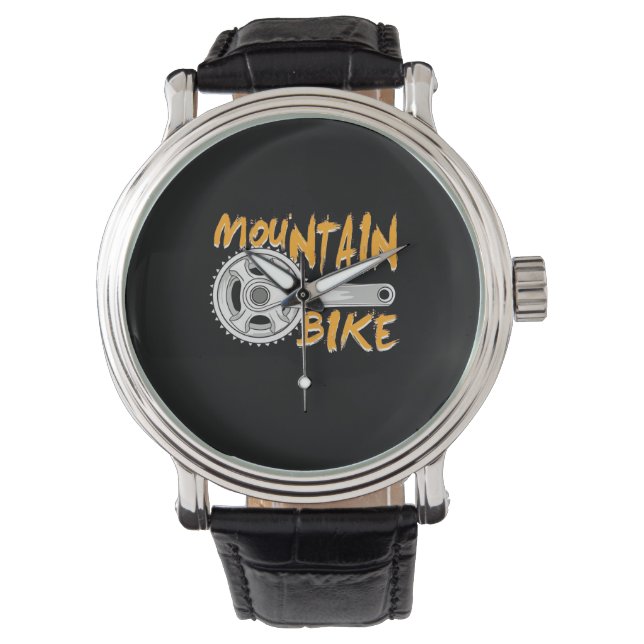 Mountain Bike Art Horloge (Voorkant)