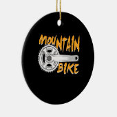 Mountain Bike Art Keramisch Ornament (Rechts)