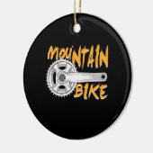 Mountain Bike Art Keramisch Ornament (Links)