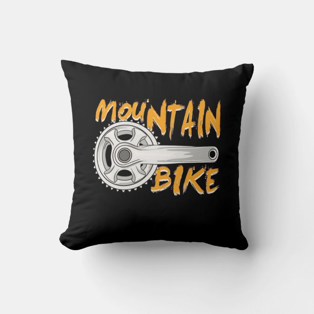 Mountain Bike Art Kussen (Voorkant)