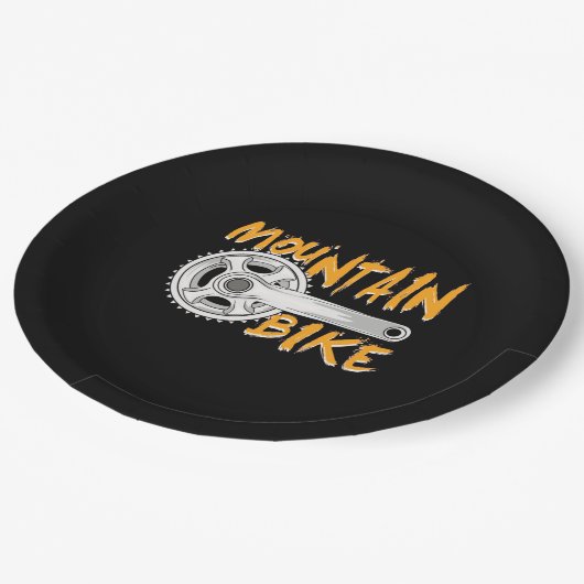 Mountain Bike Art Papieren Bordje (Gekanteld)