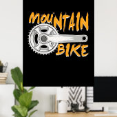 Mountain Bike Art Poster (Thuiskantoor)