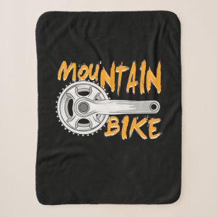 Mountain Bike Art Sherpa Deken
