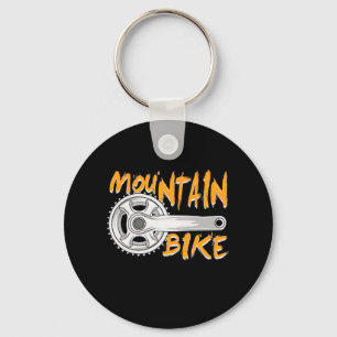 Mountain Bike Art Sleutelhanger