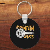 Mountain Bike Art Sleutelhanger (Voorkant)