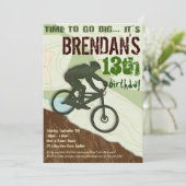 Mountain Bike - Bike Party - Uitnodiging (Staand voorkant)