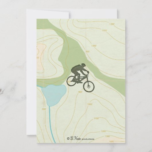 Mountain Bike - Bike Party - Uitnodiging (Achterkant)