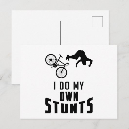 Mountain Bike Biking Bicycle Downhill Gift Idee Briefkaart (Voorkant / Achterkant)