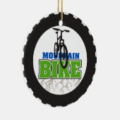 Mountain Bike Biking Keramisch Ornament (Rechts)
