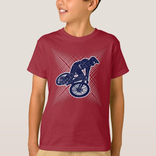 Mountain Bike Boy Kinder T-Shirt (Voorkant)