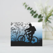 Mountain Bike Briefkaart (Staand voorkant)