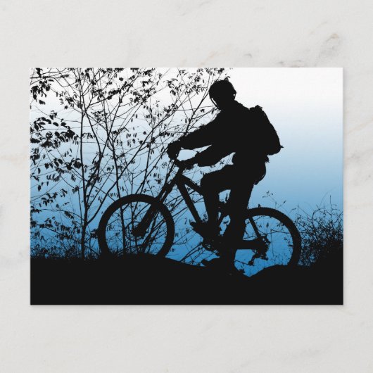 Mountain Bike Briefkaart (Voorkant)