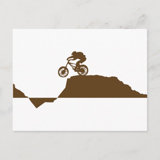 Mountain Bike Briefkaart (Voorkant)