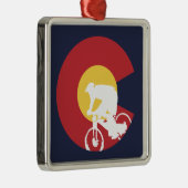 Mountain Bike Colorado Metalen Ornament (Rechts)